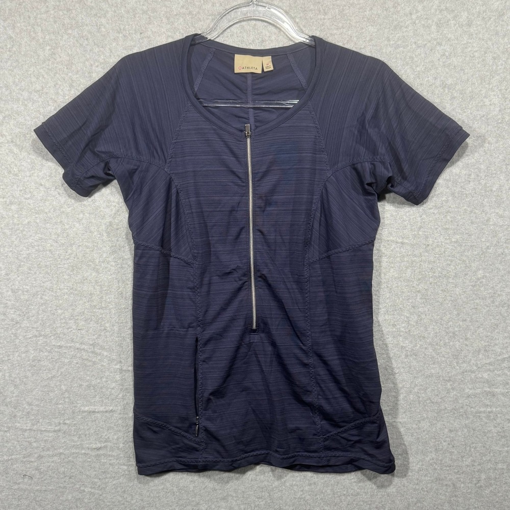 Athleta Half Zip‎ Top Athletic Activewear Workout Fitness Shirt Size M